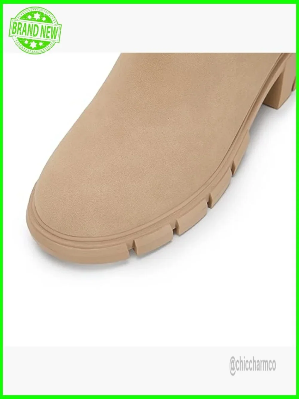 Platform Ankle Boots Chunky Heel Chelsea Booties Lug Sole Combat Shoes